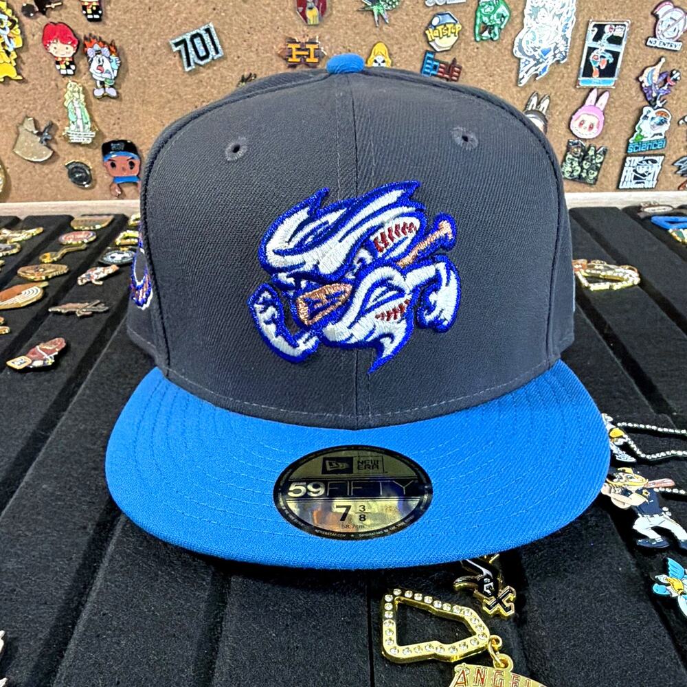 New Era 59FIFTY Omaha Storm Chasers Fitted Cap Gray/Blue 7 3/8